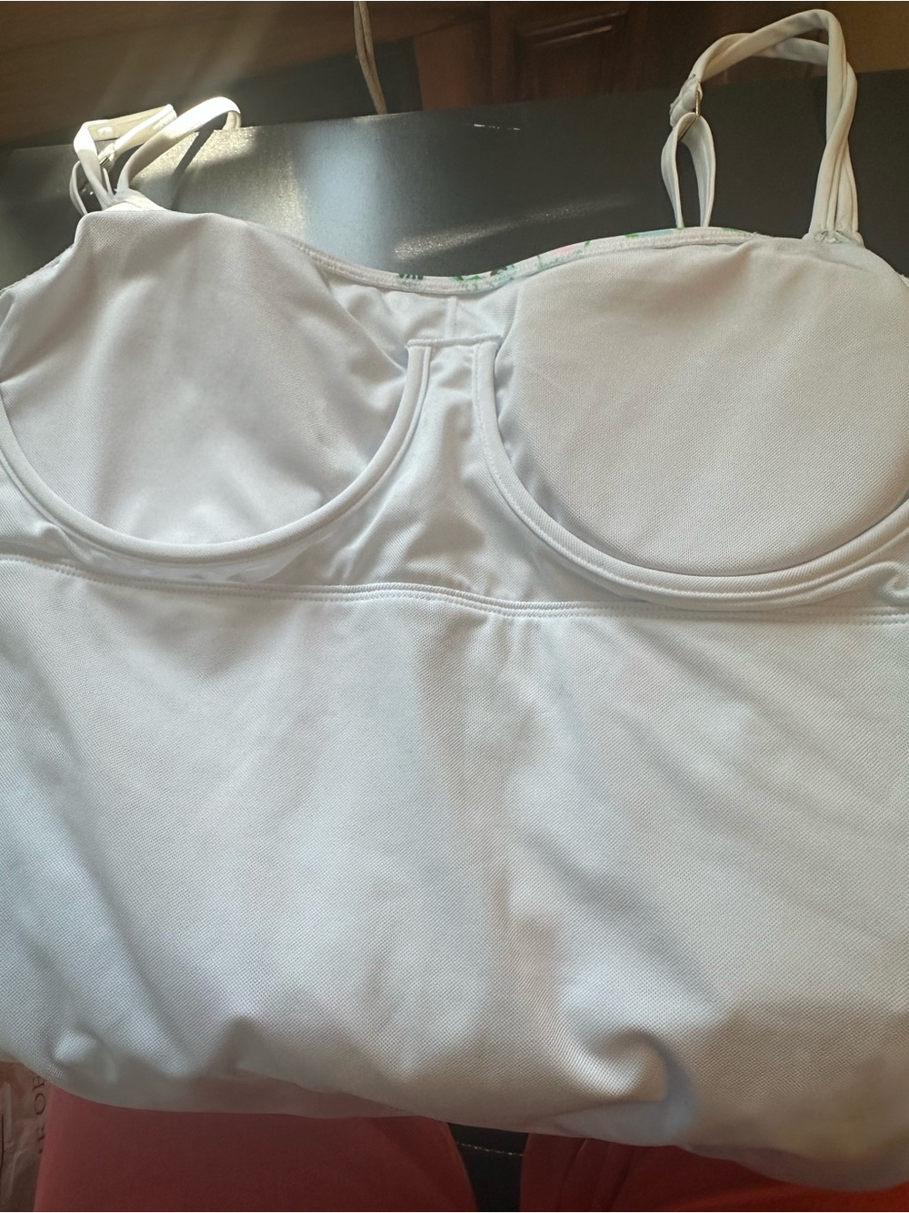 Lilly Pulitzer Napili One-Piece Swimsuit White Floral Pink Green Size 14 EUC - Picture 9 of 11